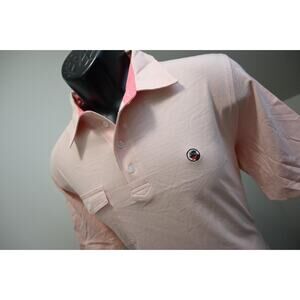 Southern Proper Golf Polo Short Sleeve Pink Cotton Mens Size Small
